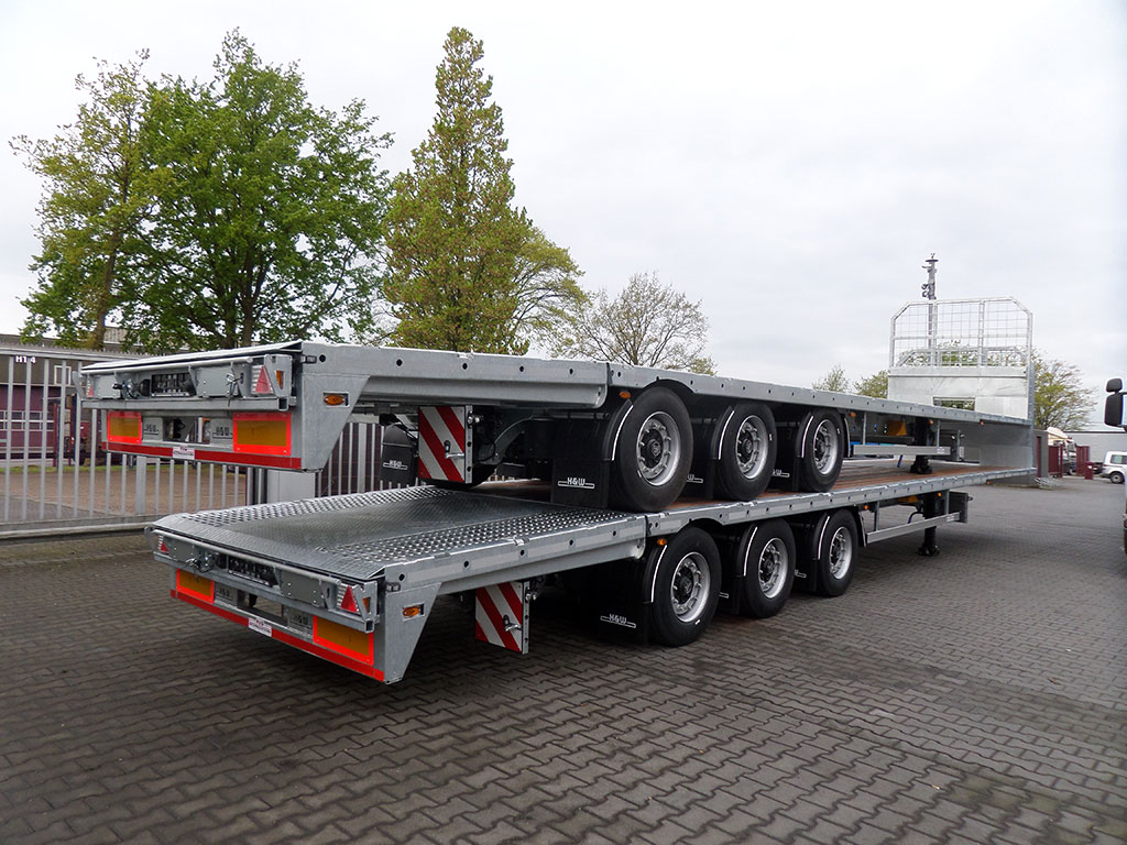 Hydraulically lowerable rear with 5.5 t lifting force.